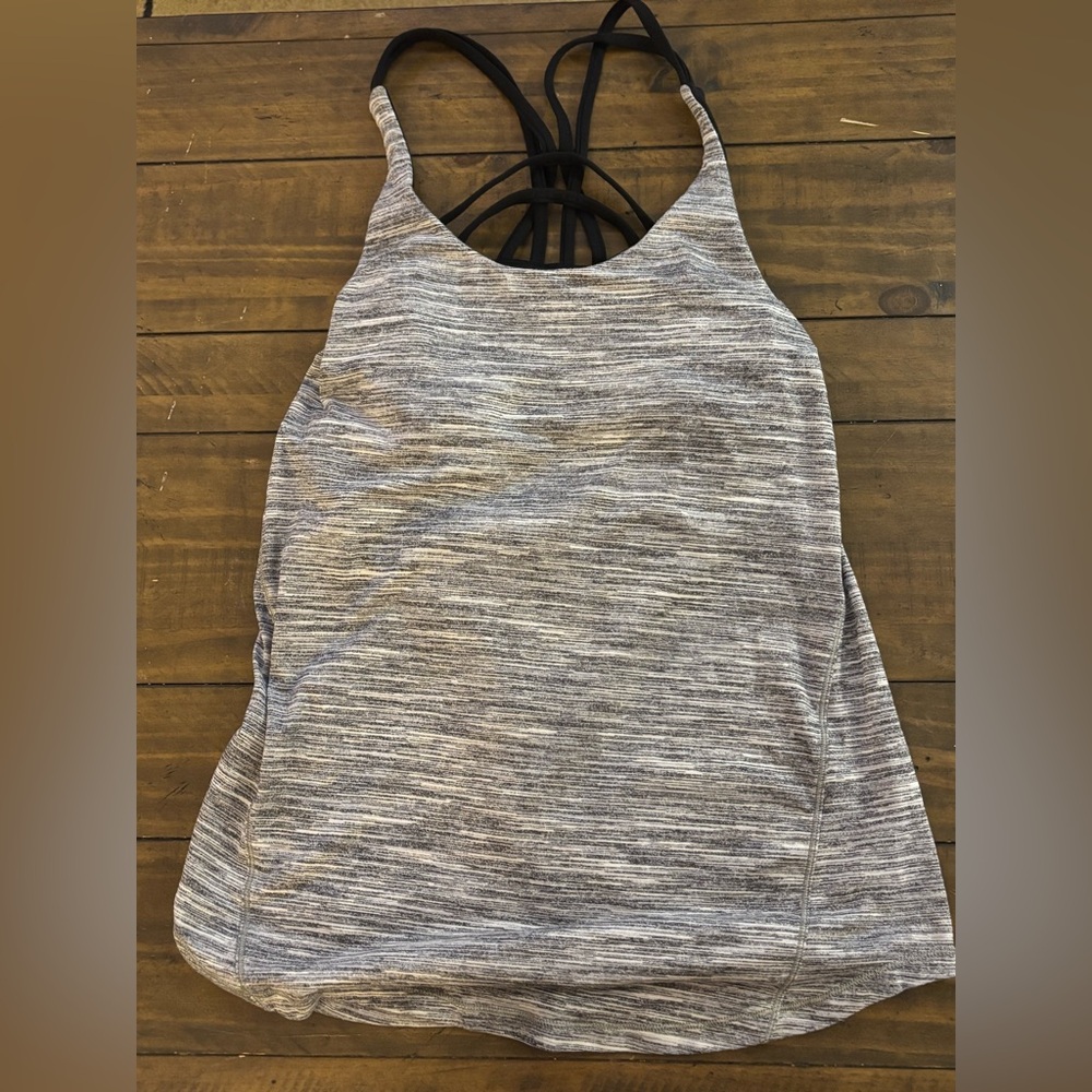 Women's Gray Lululemon Brink Strappy Back Tank Top